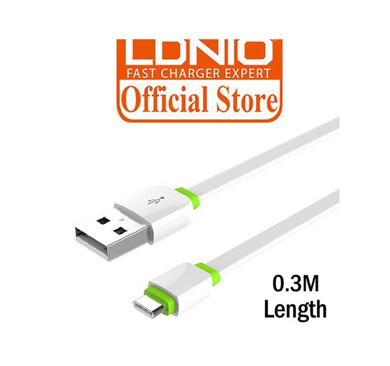 کابل تایپ سی الدینیو LDNIO XS-073 Type- به طول 30 سانتی متر